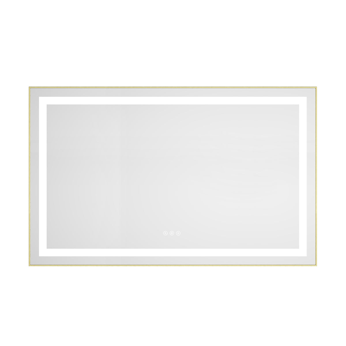 48" x 30" LED Bathroom Mirror with Front and Backlight