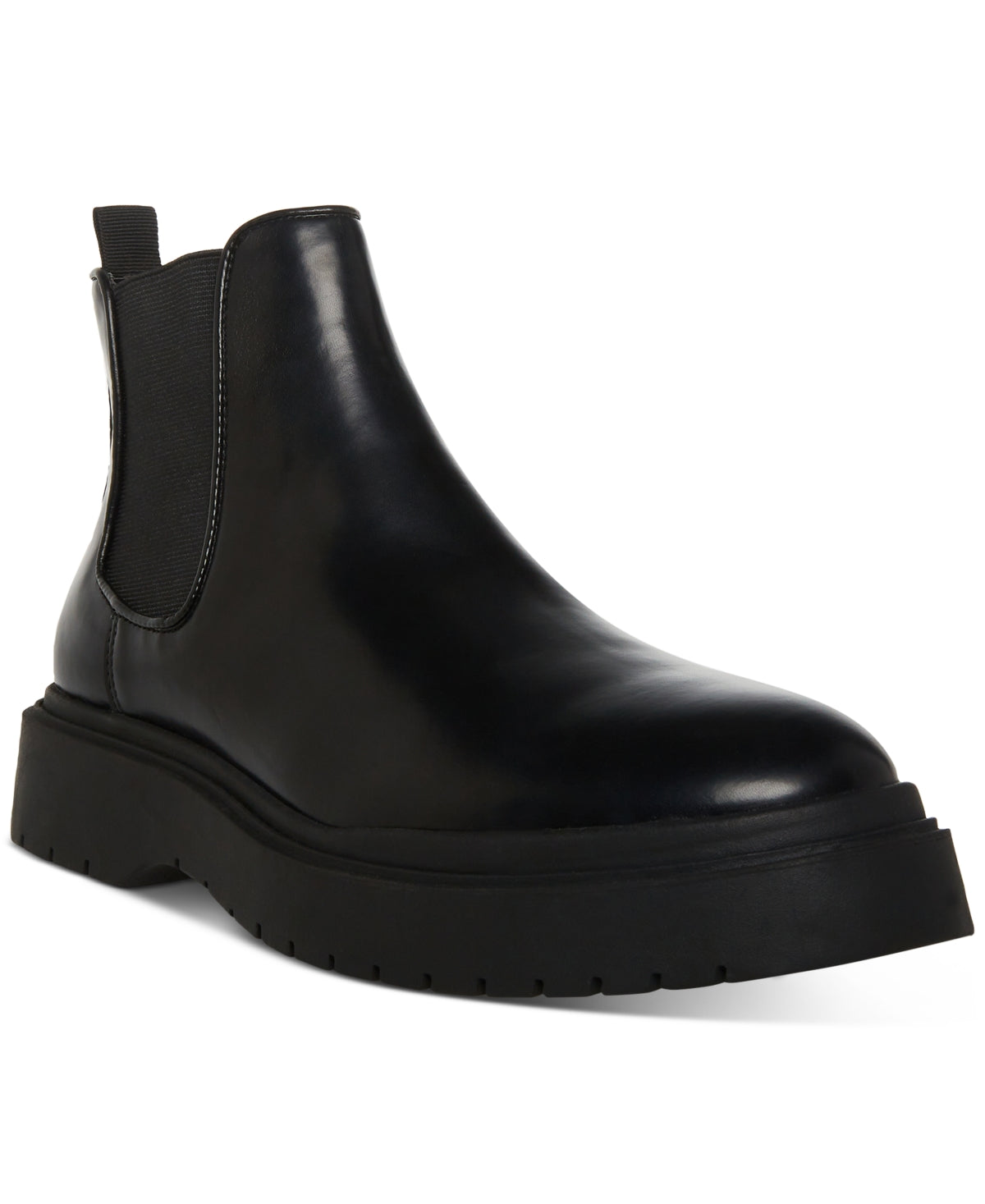 Madden Men's Black Goring Comfort Wedge Boots - Size 8