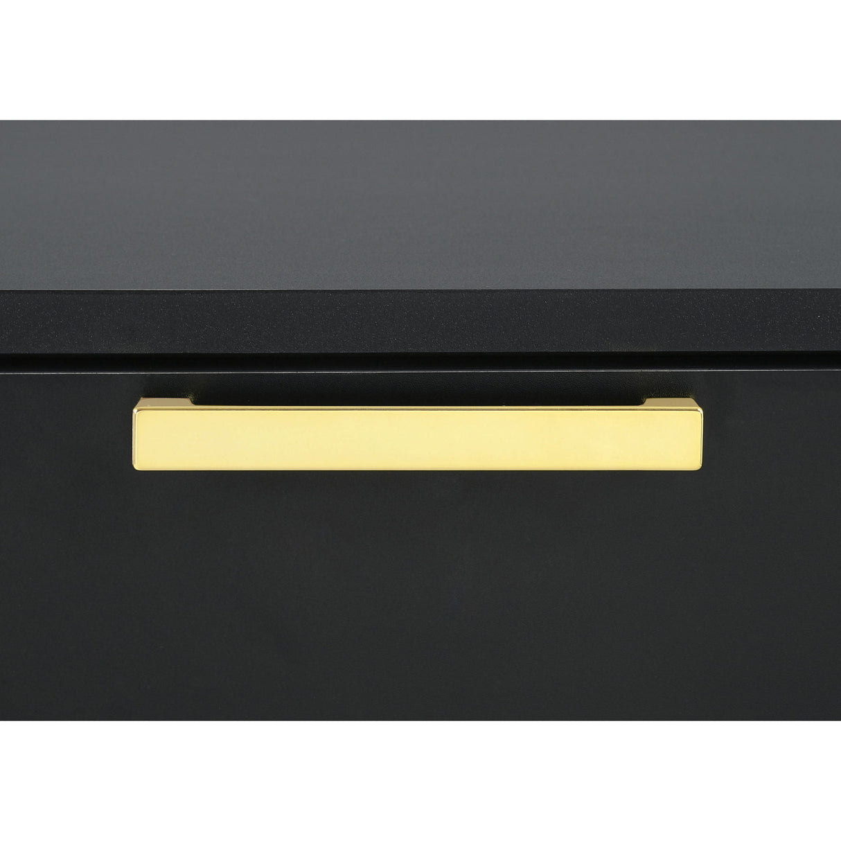 2 Drawer Rectangular Nightstand - Black