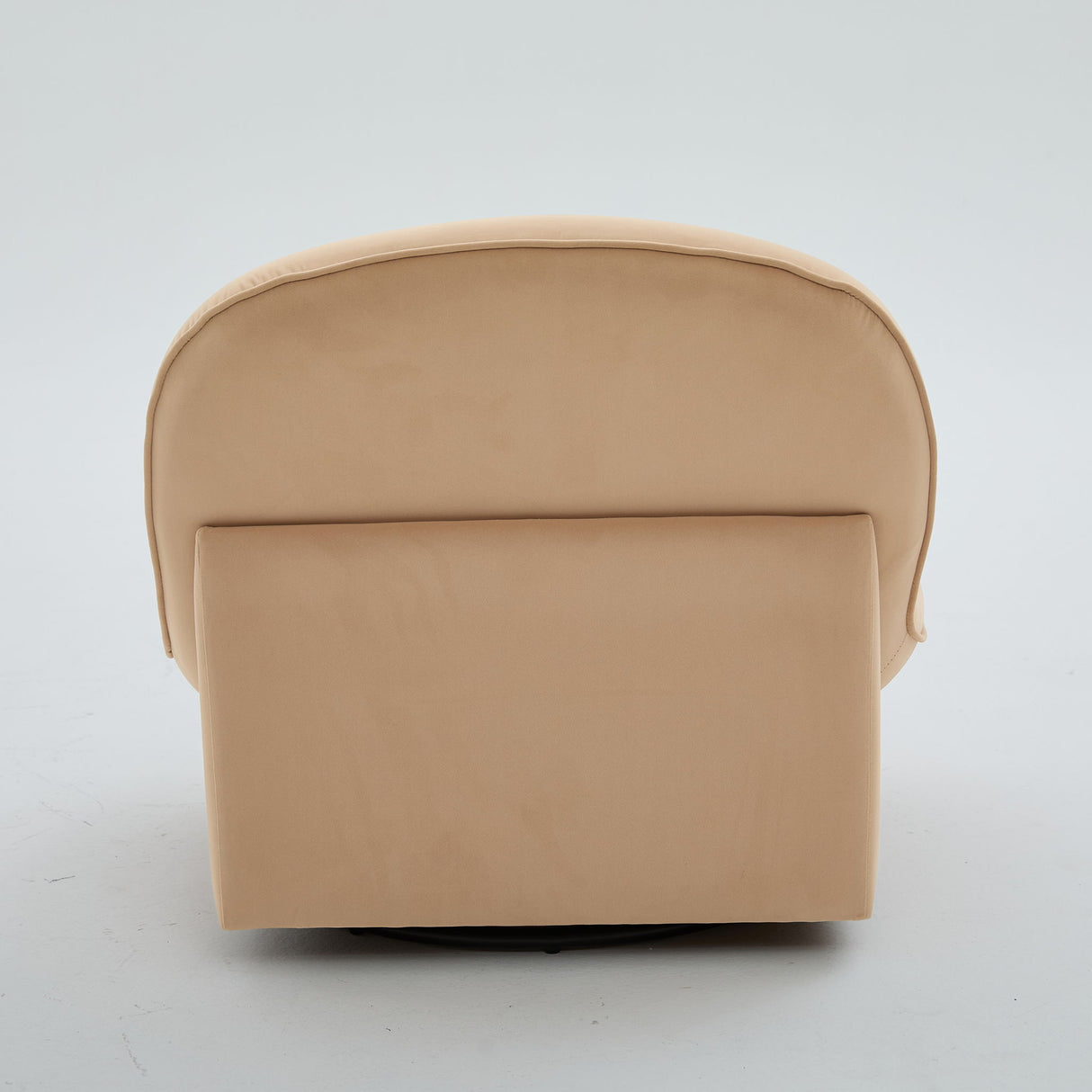 Pumpkin Shaped Swivel Accent Chair, 360 Degree Rotation For Living Room
