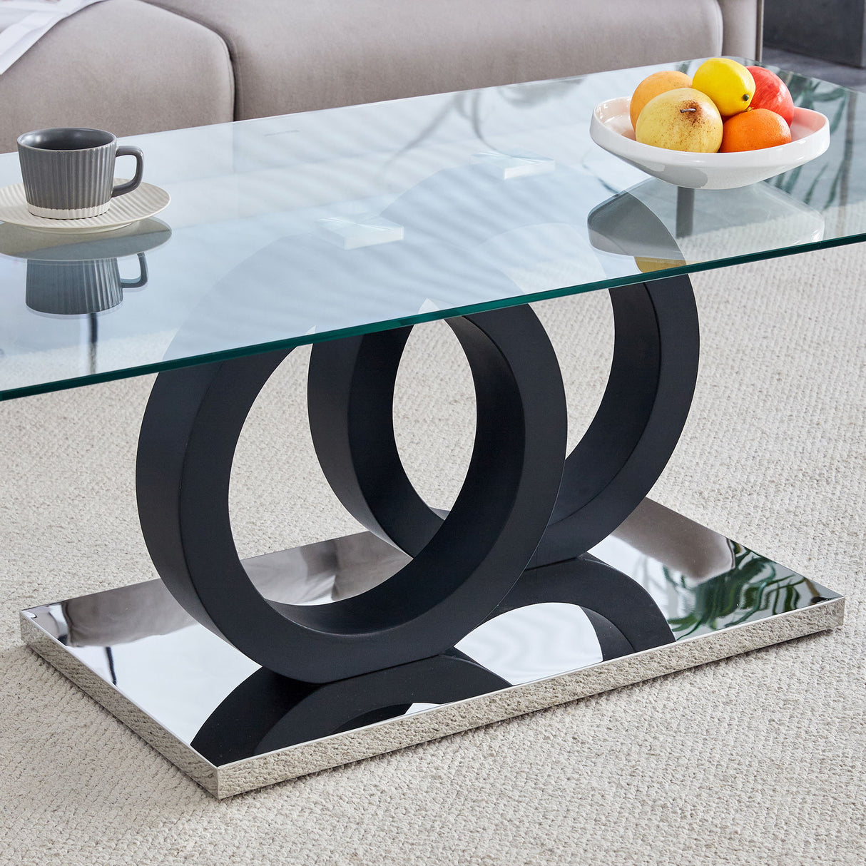 Minimalist Coffee Table - Black