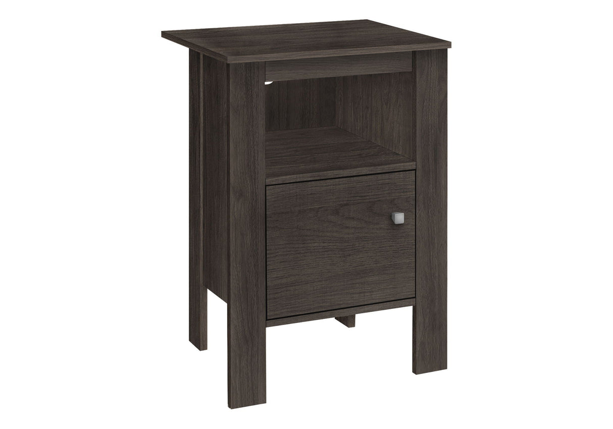 Accent Nightstand Side Table, Storage, Transitional - Oak - Best Buy Furniture