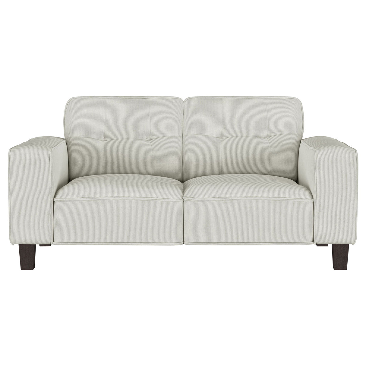 Xana - Track Arm Tufted Loveseat - Greige