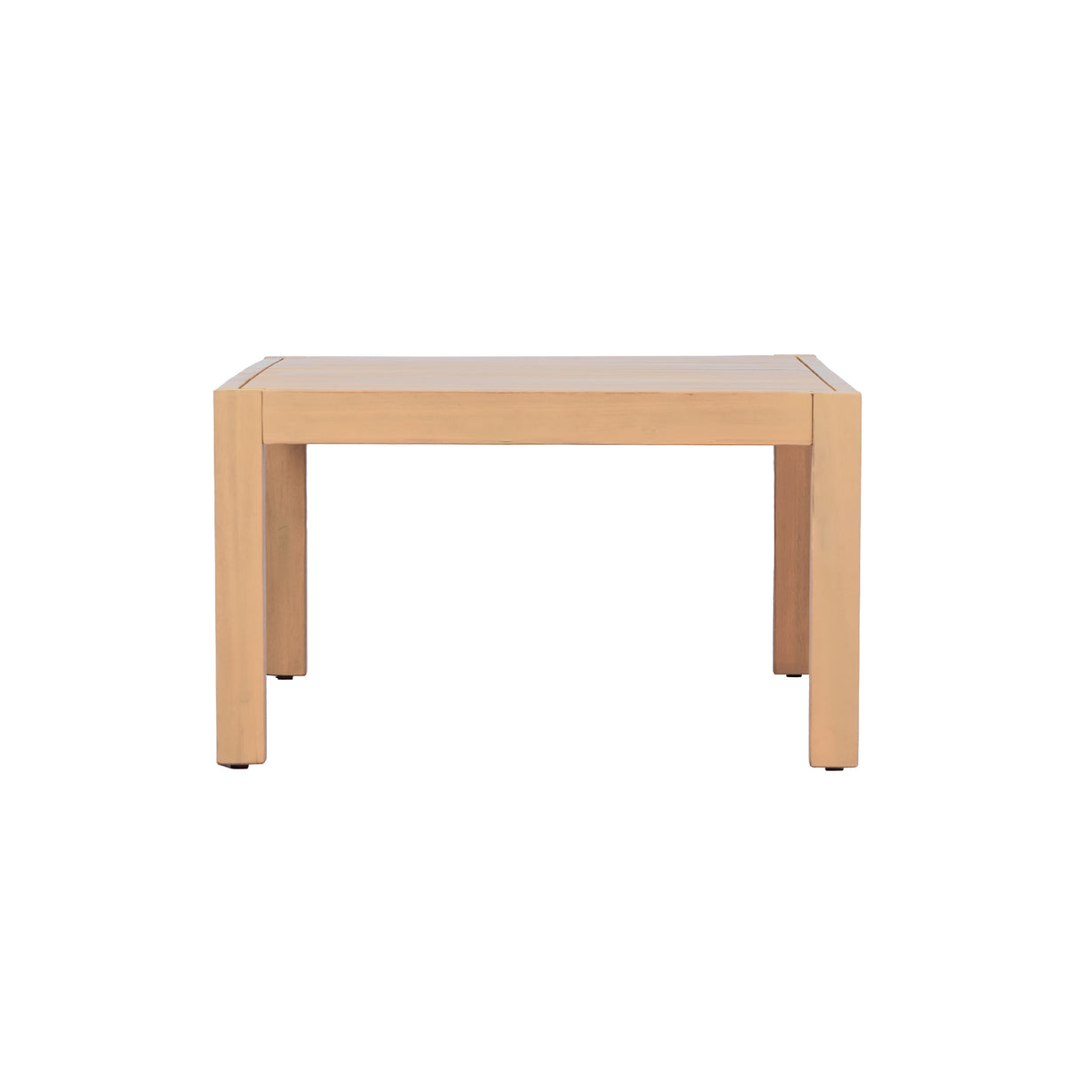 47.24" Outdoor Patio Acacia Solid Wood Coffee Table (Light Teak)