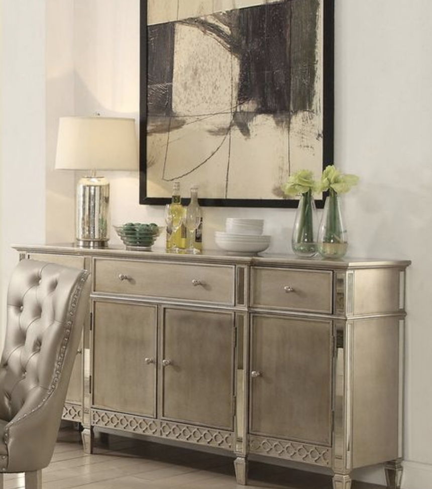 Kacela - Mirrored Server - Champagne - Best Buy Furniture