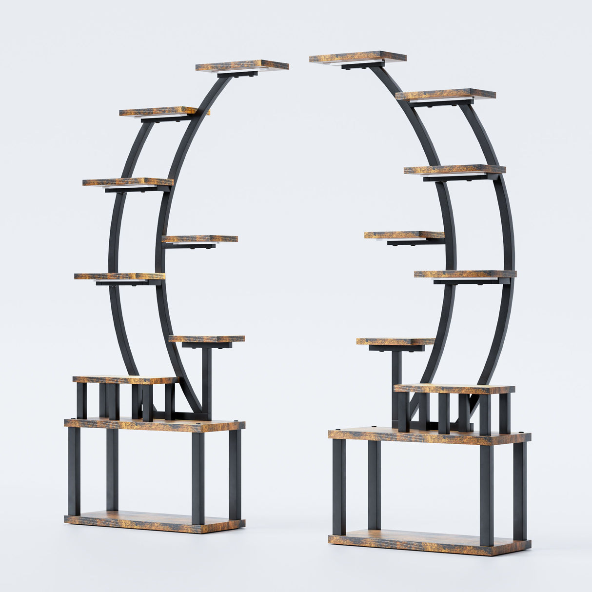 9 Tiered Indoor Plant Stand With 5 Adjustable Grow Lights