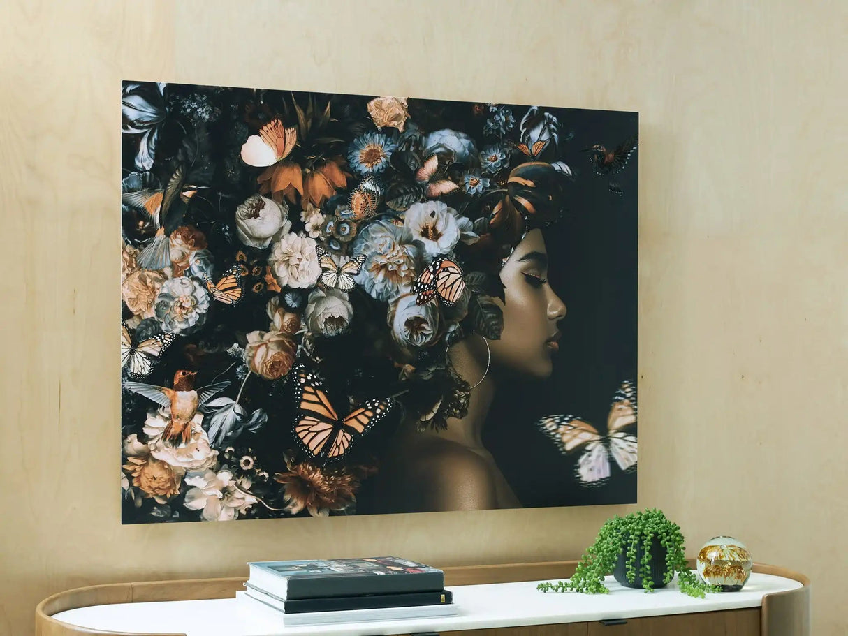 Valfer - Wall Art - Orange / Black / White - Best Buy Furniture