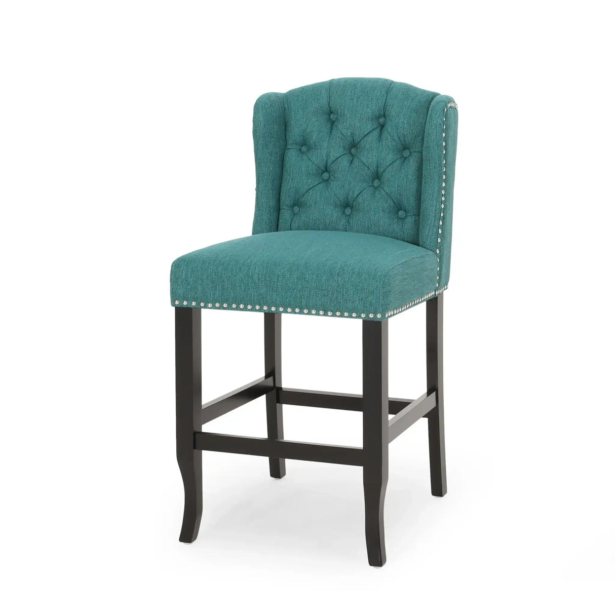 Vienna - Fabric Tufted Counter Stool With Nailhead Accents (Set of 2) - Best Buy Furniture