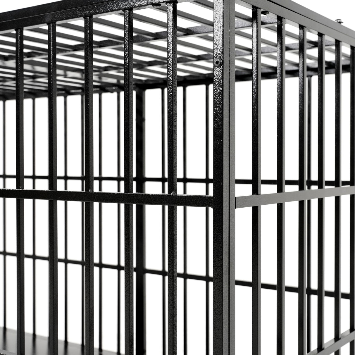Extra Large Heavy Duty Dog Crate With Removable Pans For Dogs - Black