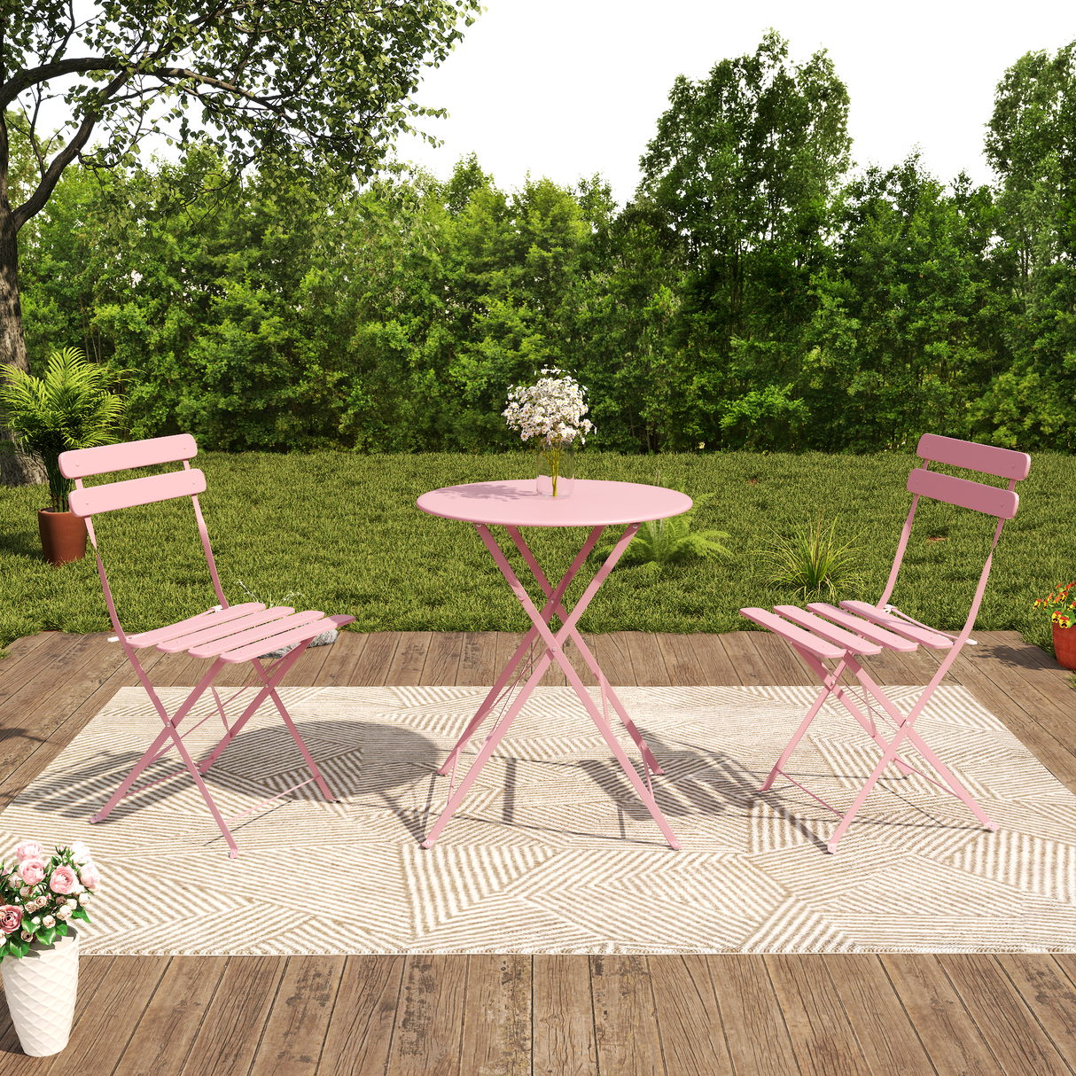 Bistro Table and Chairs Set of 2