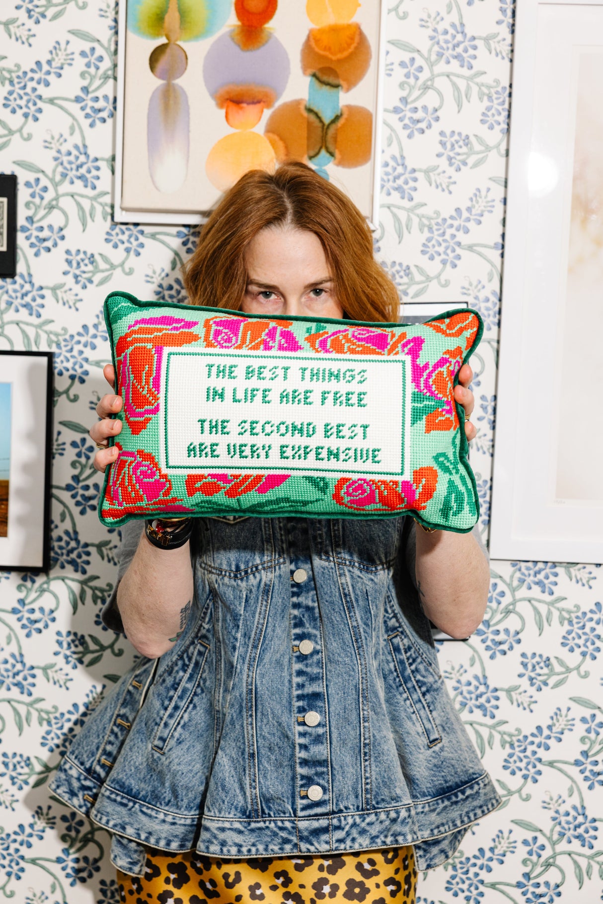 Expensive Needlepoint Pillow