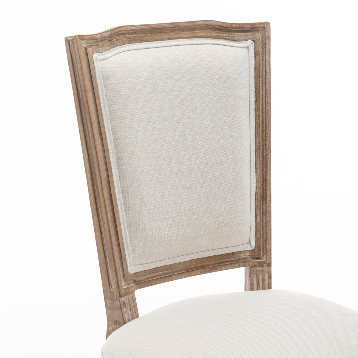 Farmhouse Solid Wood Frame Dining Chairs with Cushioned