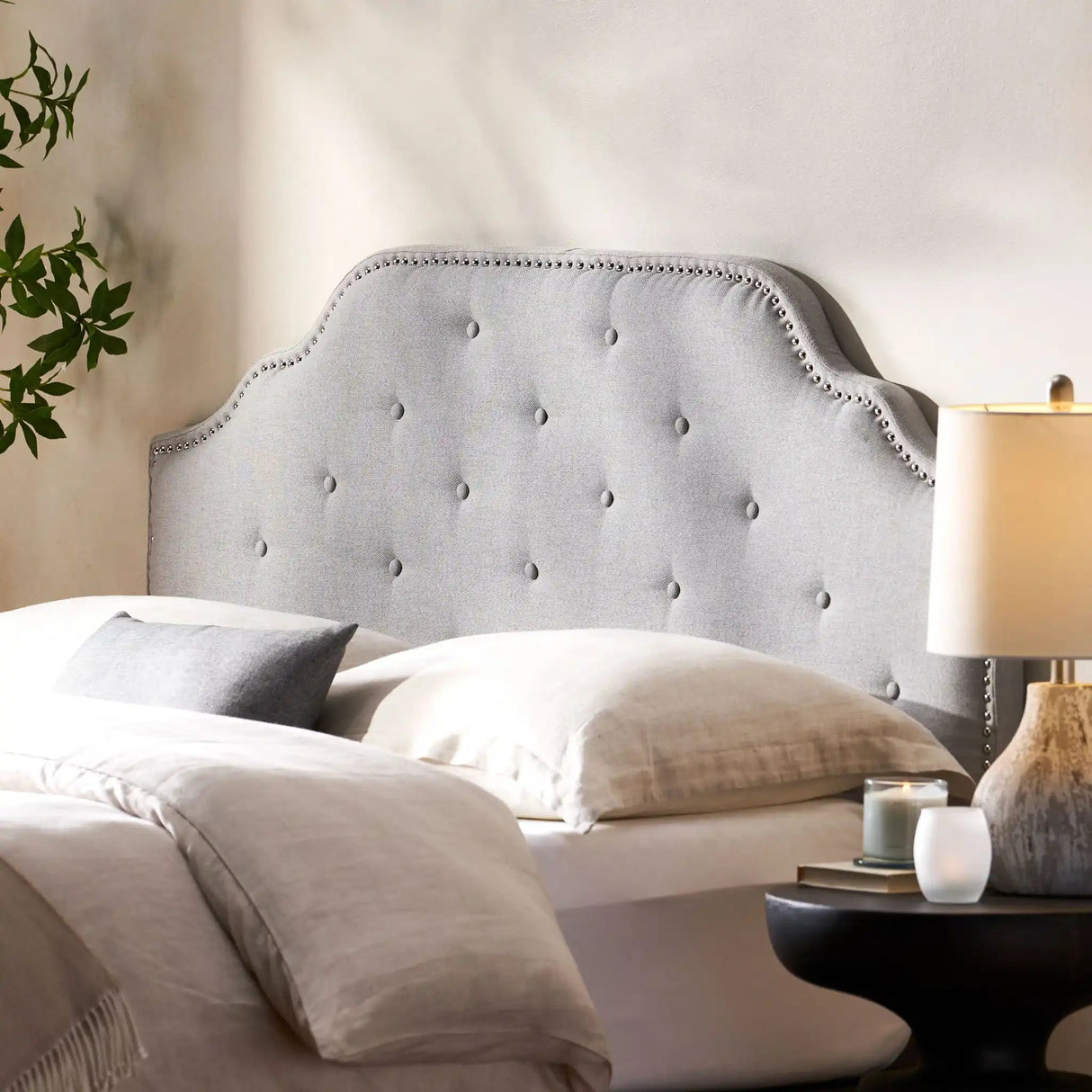 Luella - Button Tufted Upholstered Headboard - Best Buy Furniture