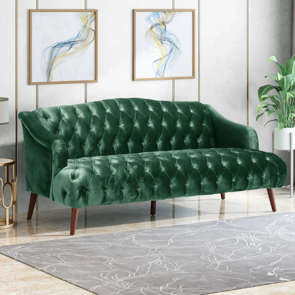 Comfy 3 Seat Sofa With Wooden Legs, For Living Room And Study - Best Buy Furniture