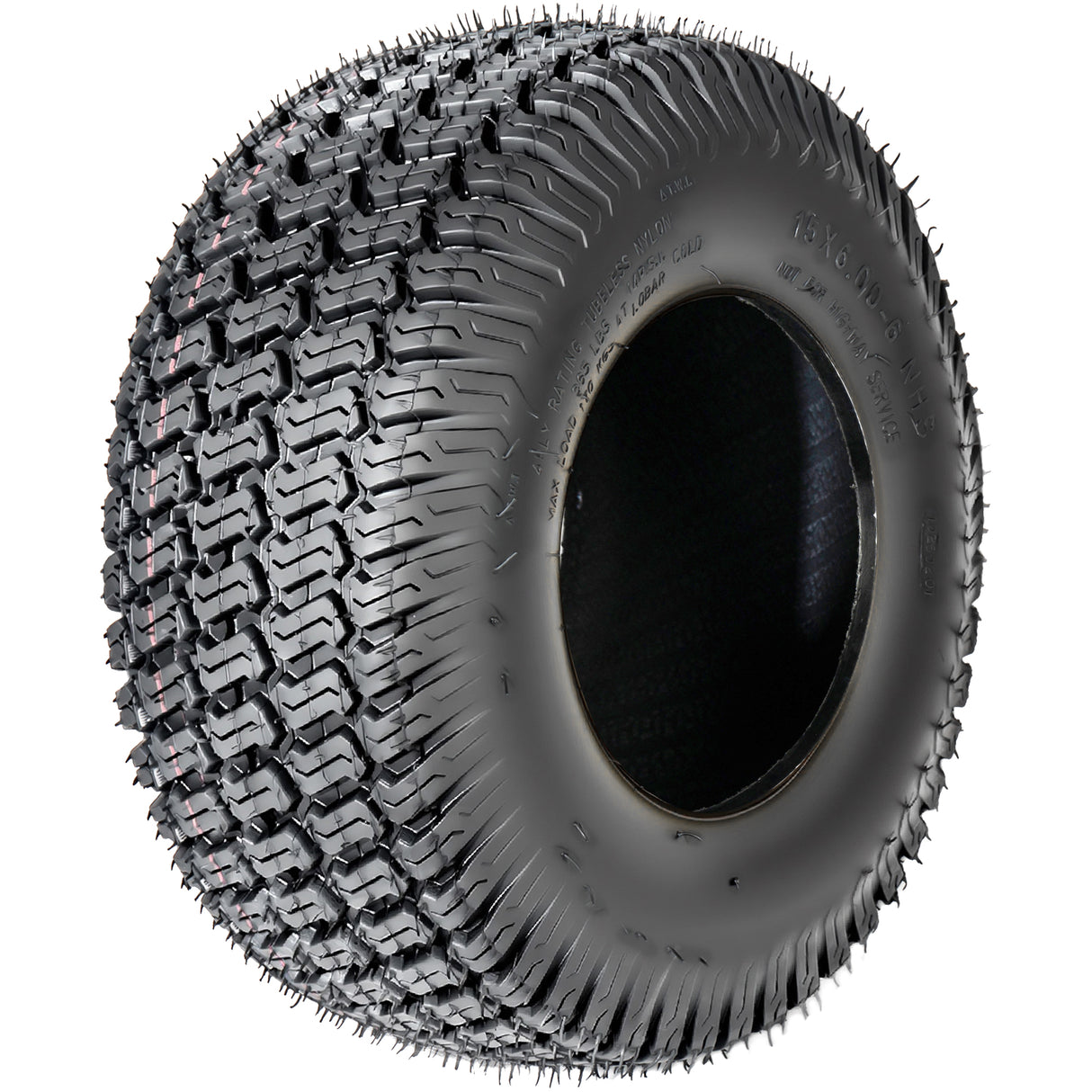 Set of 2 15x6.00-6 Lawn Mower Tires