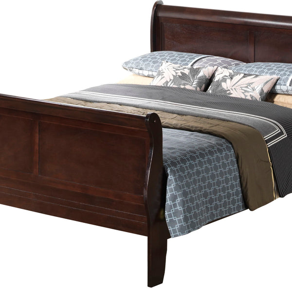 Louis Phillipe - Panel Sleigh Bed