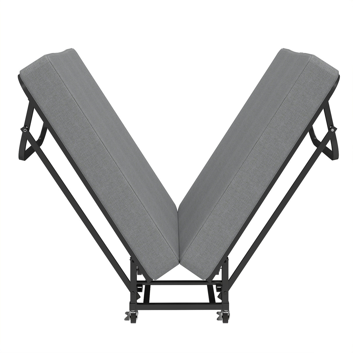 75" Folding Bed with Memory Foam Mattress