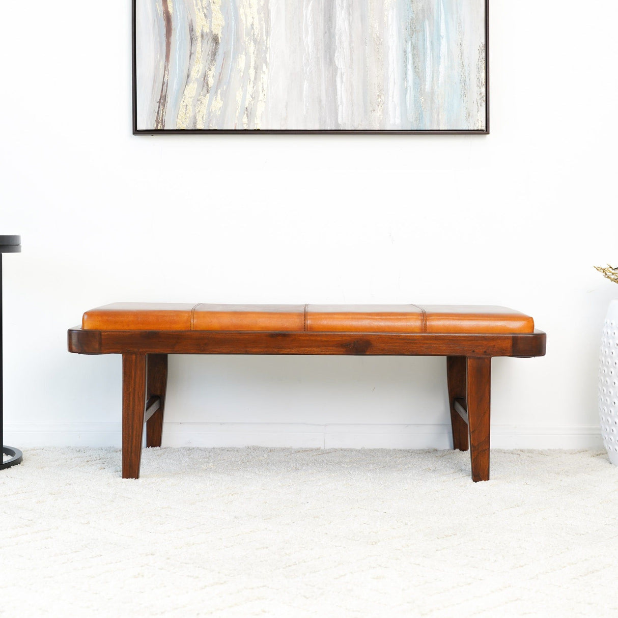Maddox - Bench - Rustic / Tan