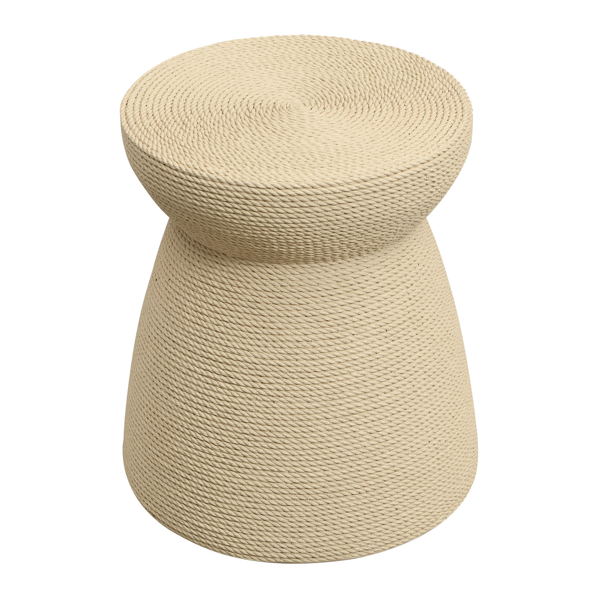 Simulated Rattan MGO Side Table – Versatile Indoor & Outdoor Accent