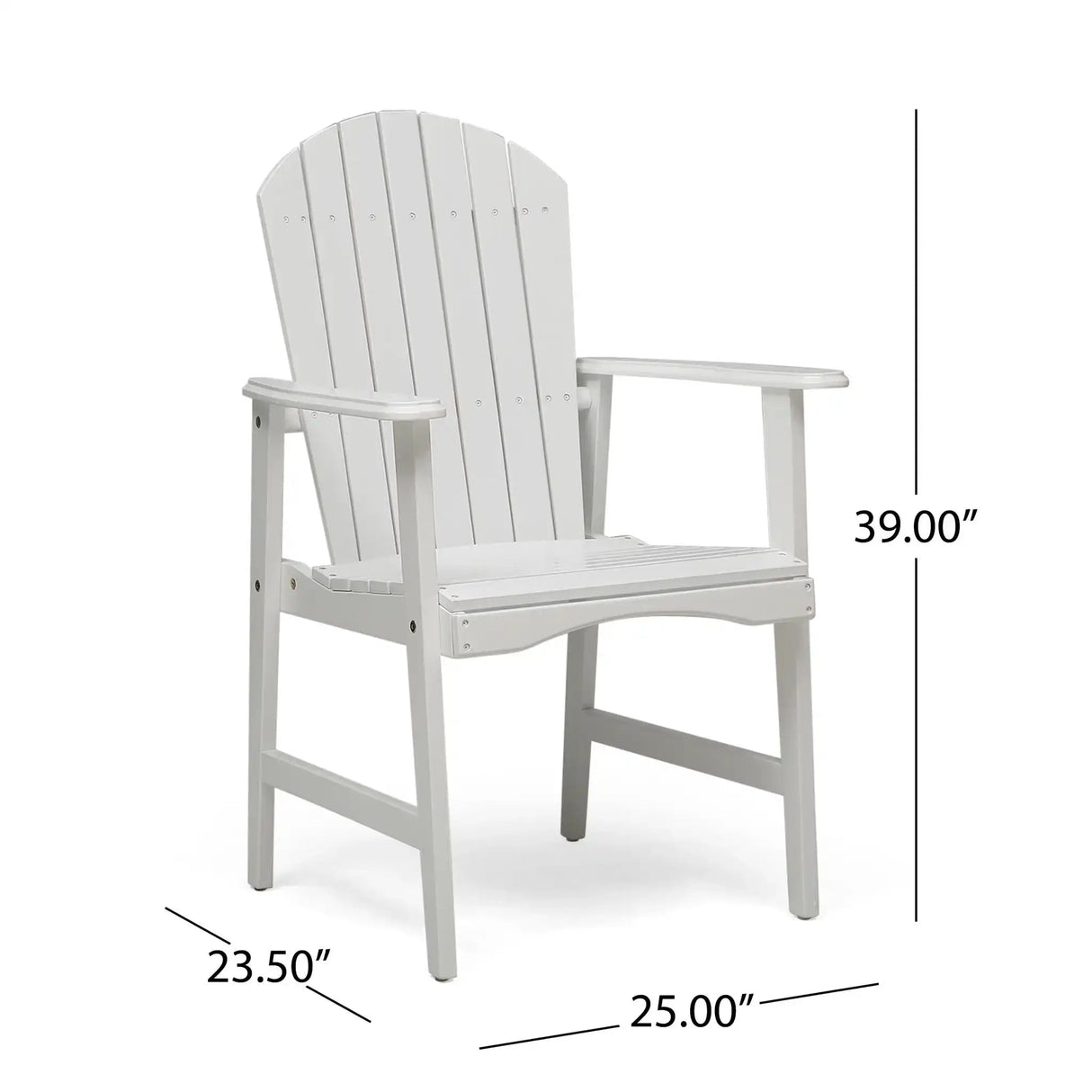 Outdoor Weather Resistant Acacia Wood Adirondack Dining Chairs (Set of 2) - Best Buy Furniture