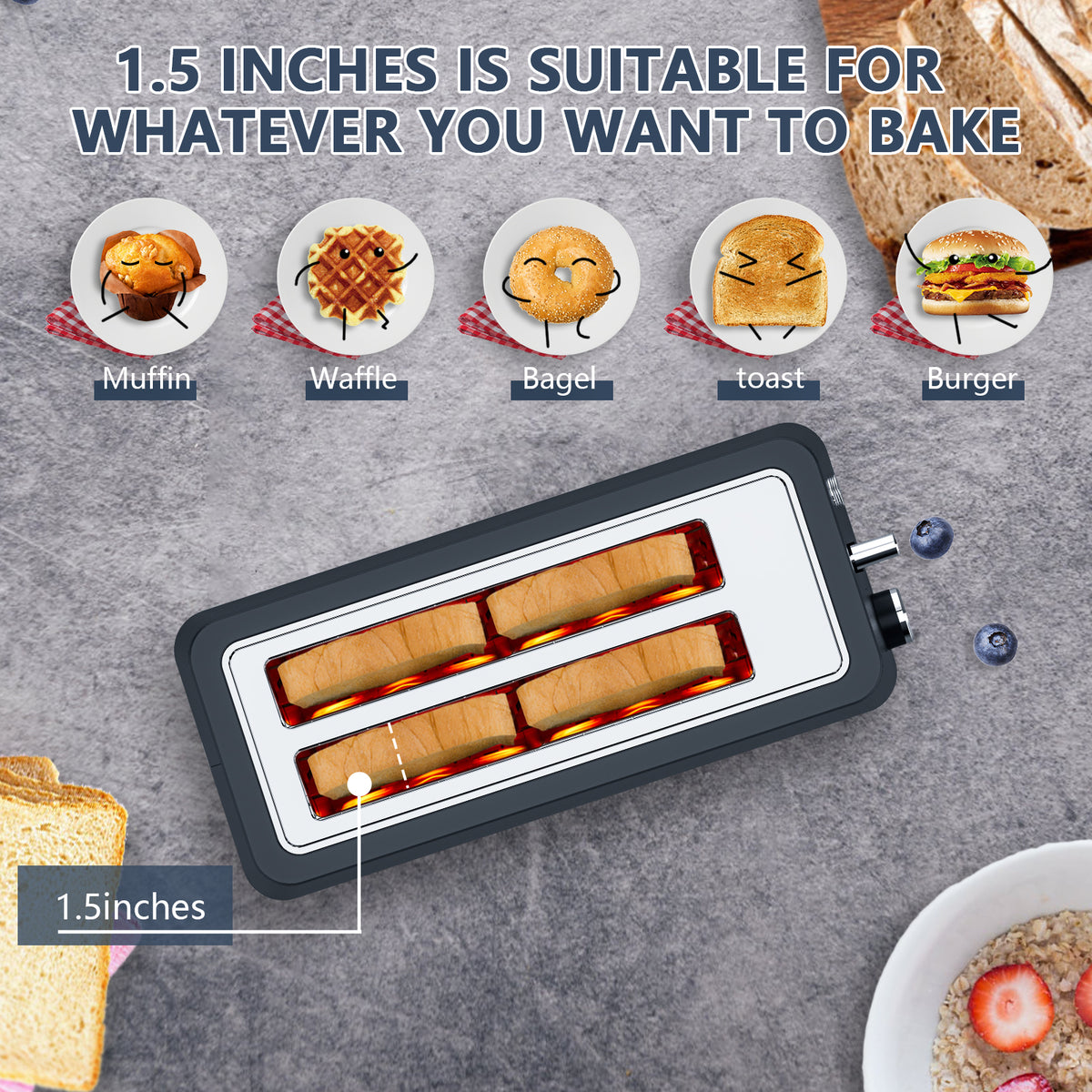 4-Slice Extra Wide Long Slot Toaster