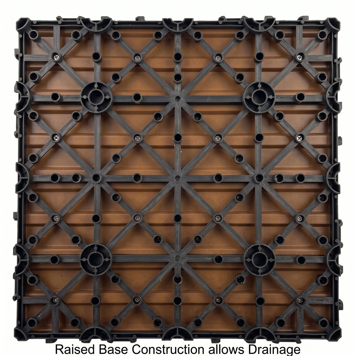 Interlocking WPC Deck Tiles 11.8"x11.8" (25 Pack)
