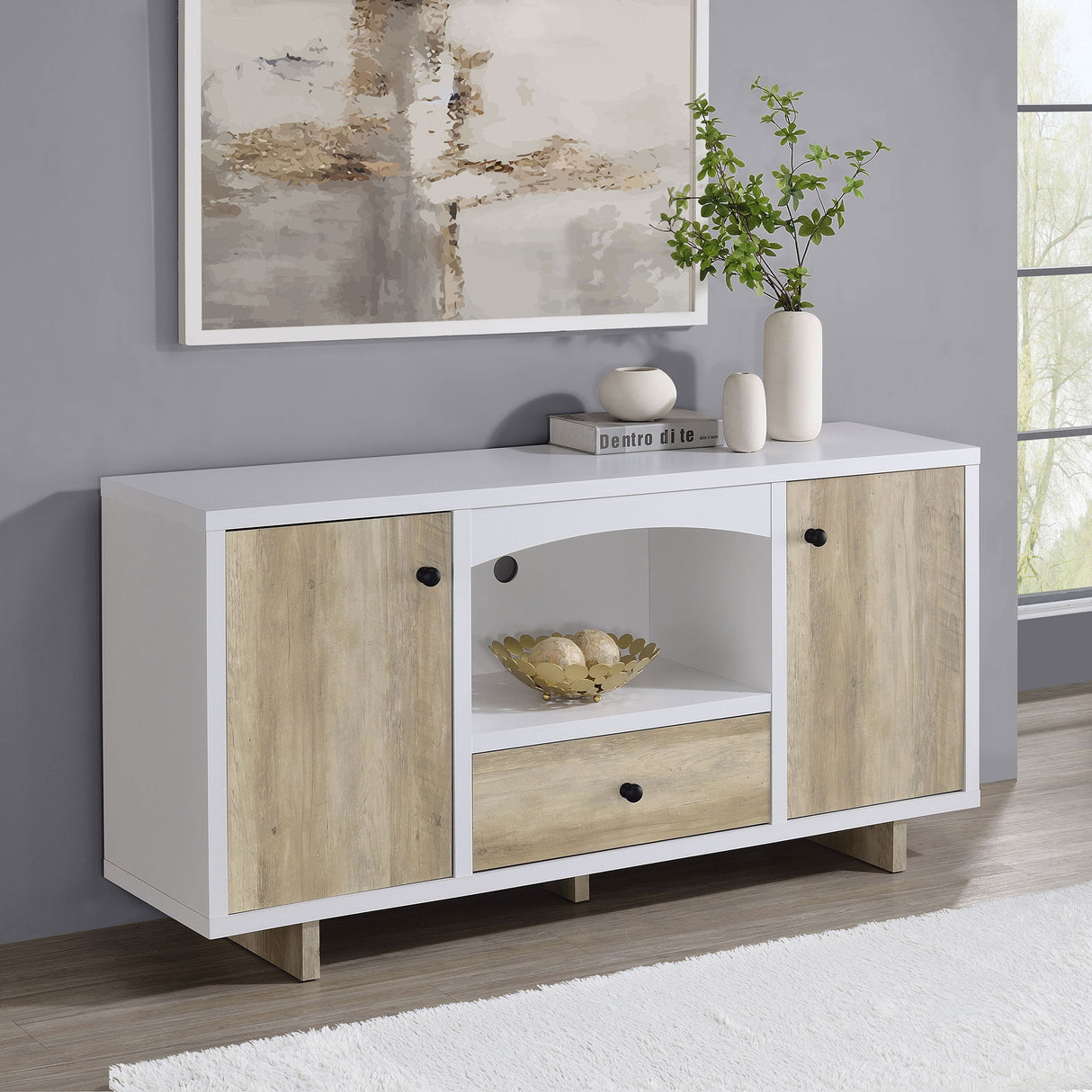 Yesler - 2 Door Storage Cabinet - White