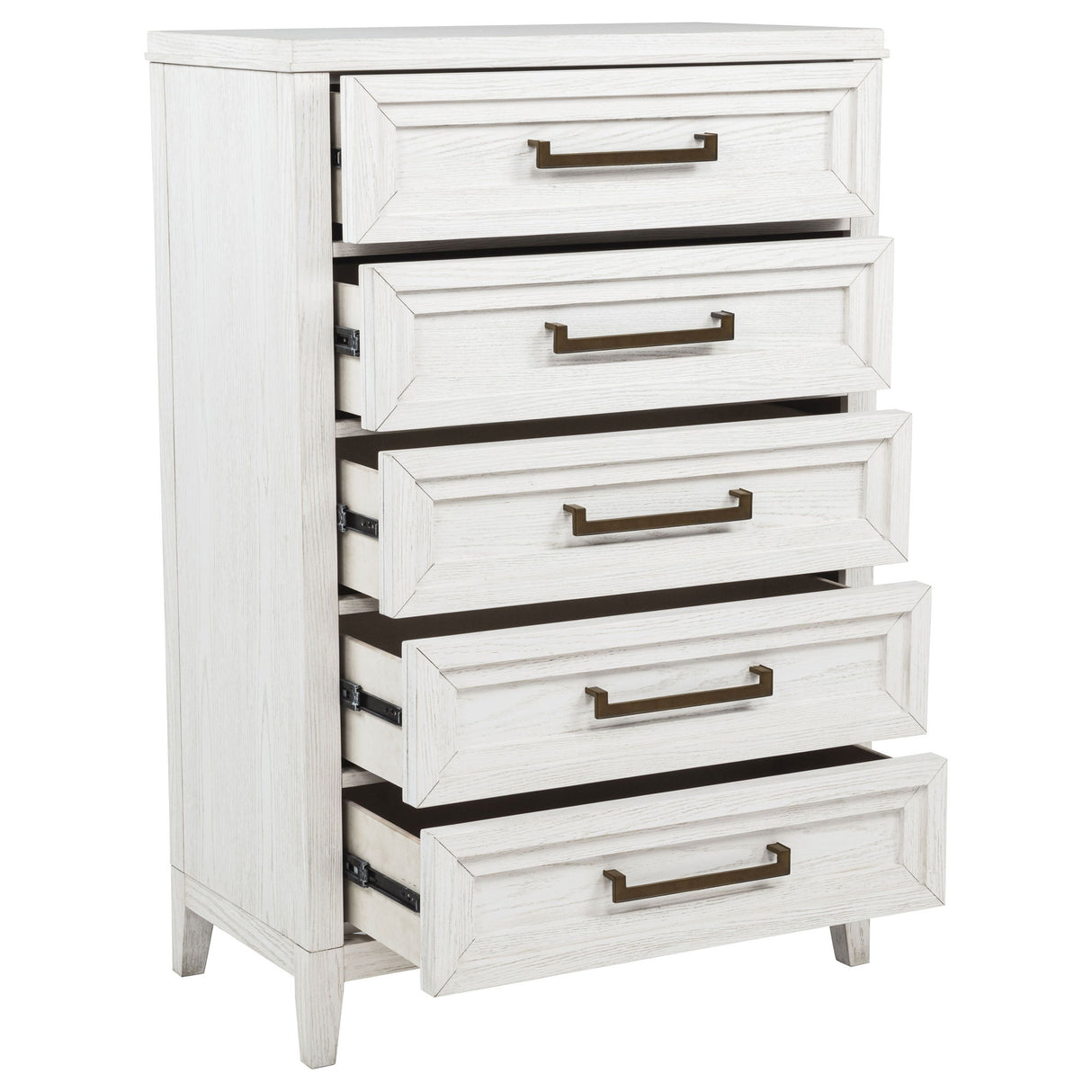 Inverness - 5 Drawer Bedroom Chest - White