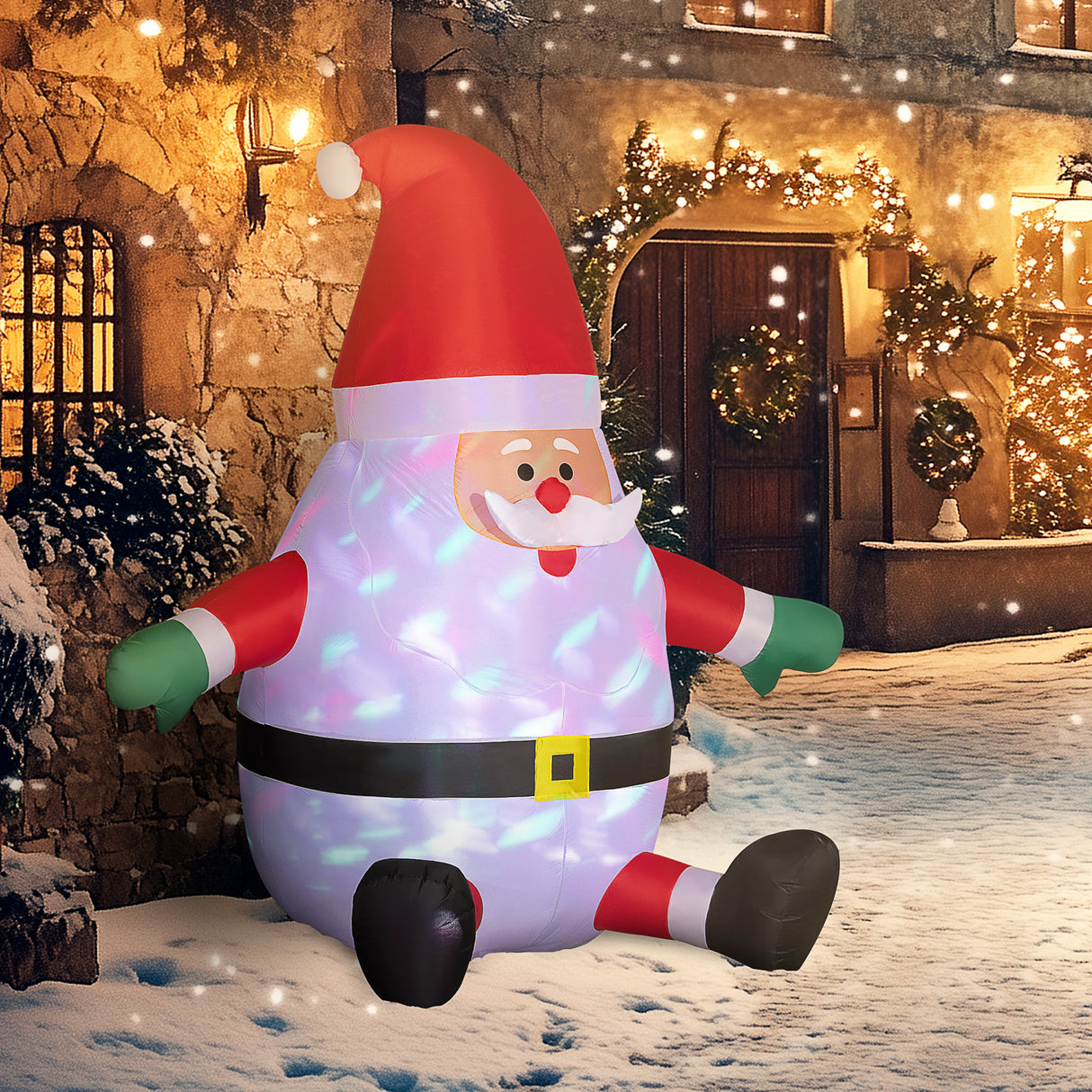 Outsunny Inflatable Christmas Santa Claus