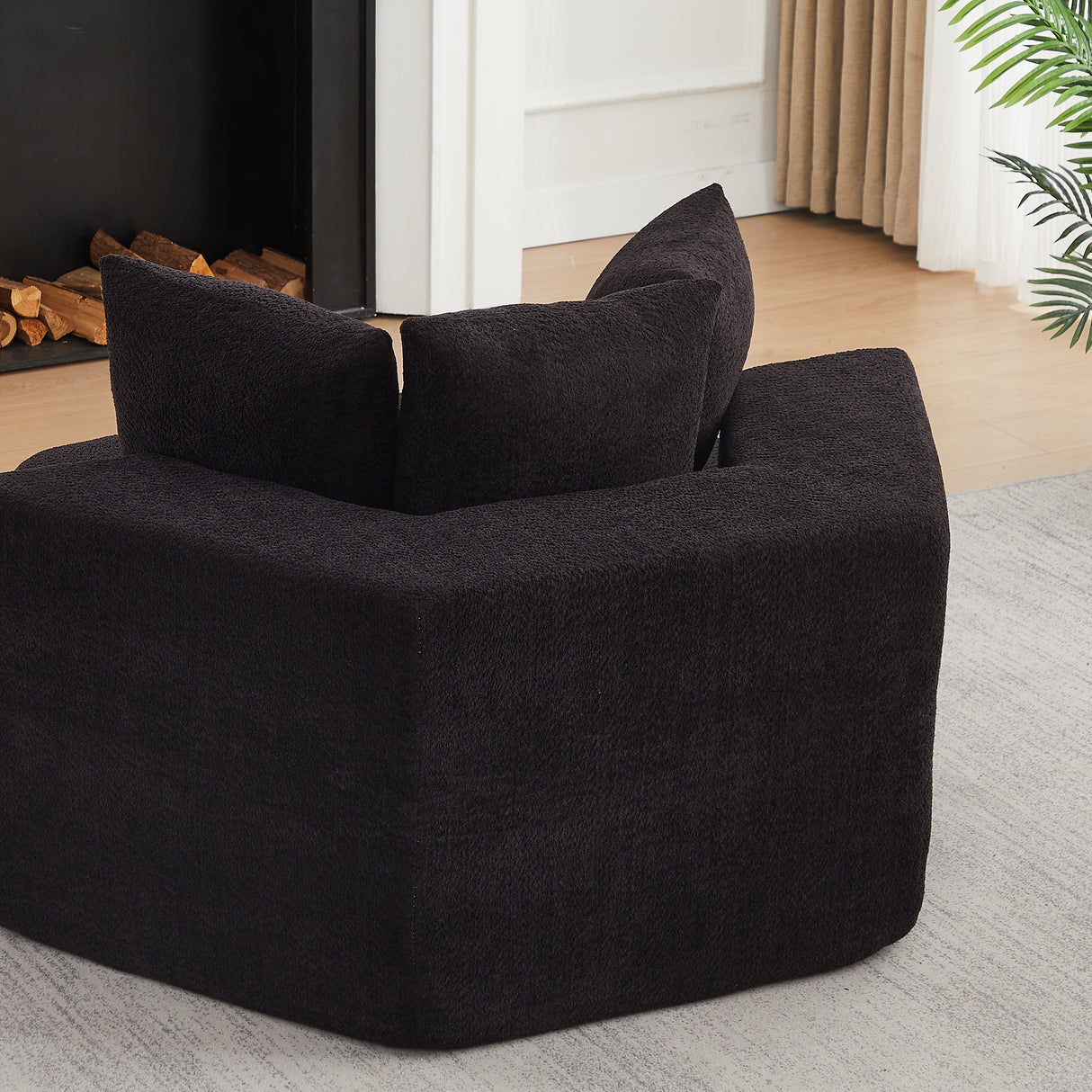 54-Inch Modern-Style Hexagonal Lounge Chair