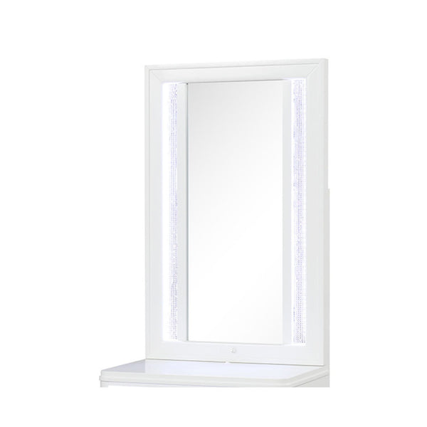 Abigale - Nightstand Top Mirror With LED Lighting (Only Mirror Top) - White