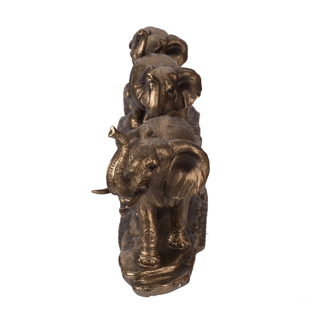 17.9" Elephant Family Statue