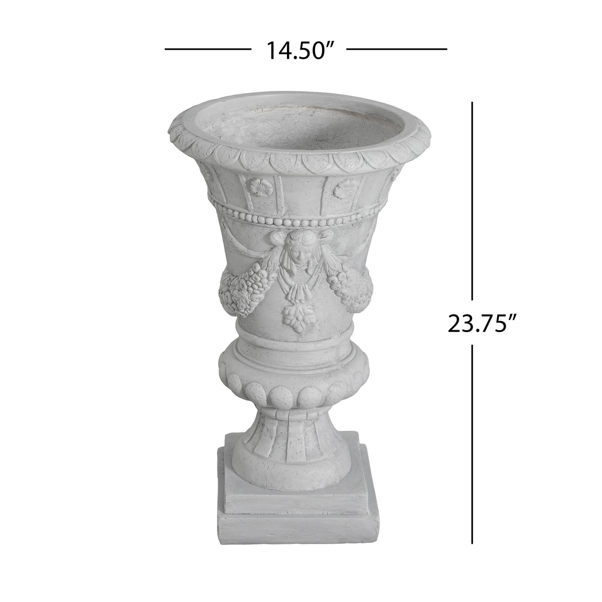 MGO Garden Urn - Light Grey