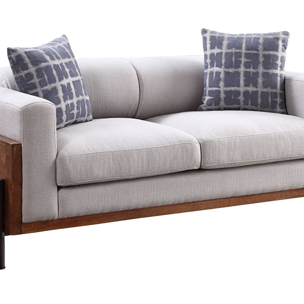 Pelton - Loveseat With 2 Toss Pillows - Walnut - Best Buy Furniture
