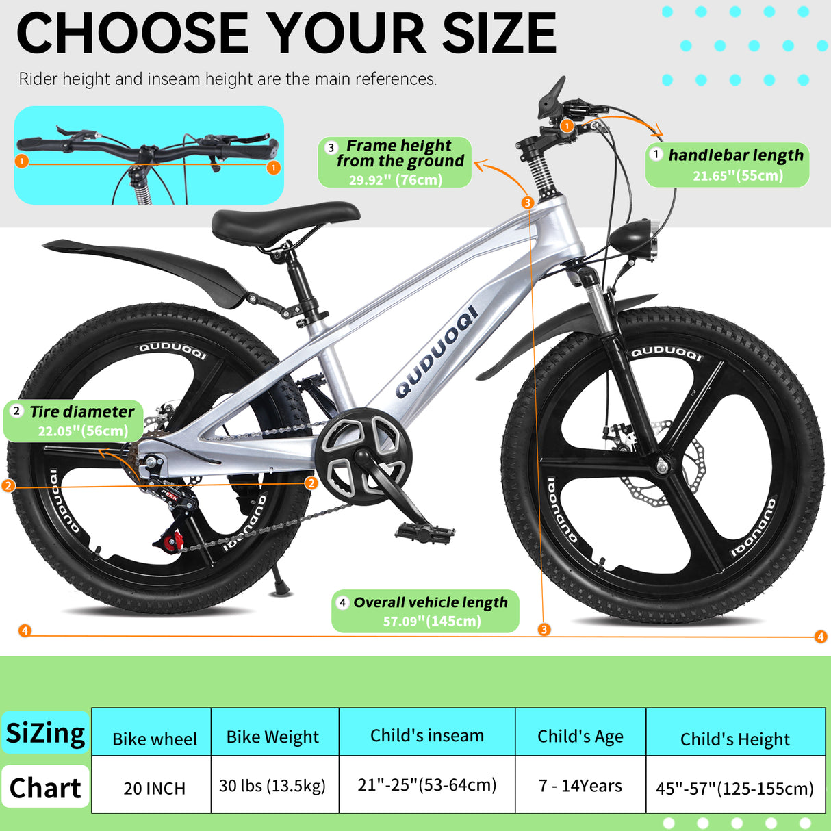 20 Inch Kids Mountain Bike