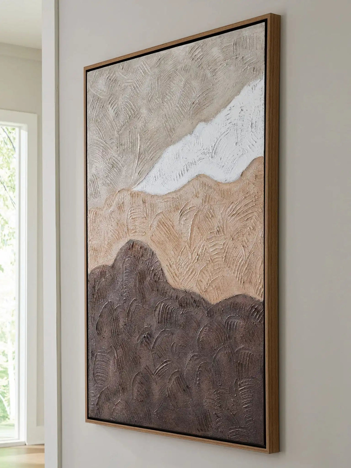 Fanthorne - Wall Art - Tan / Brown / White - Best Buy Furniture