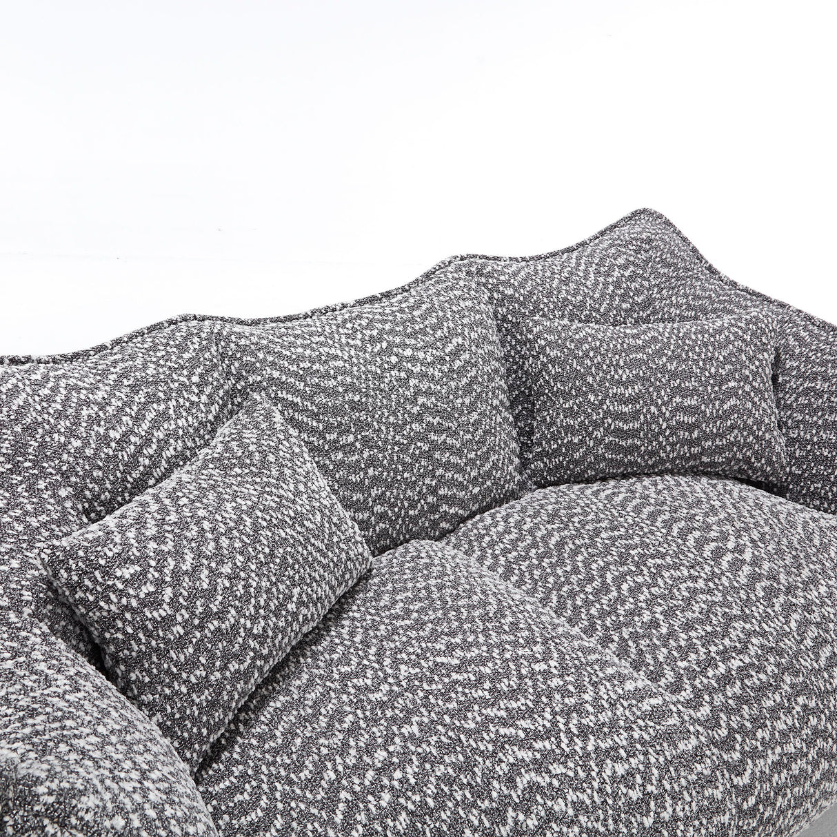 Comfortable Dual Beanbag Chair With High Resilience Foam Core For 2 People