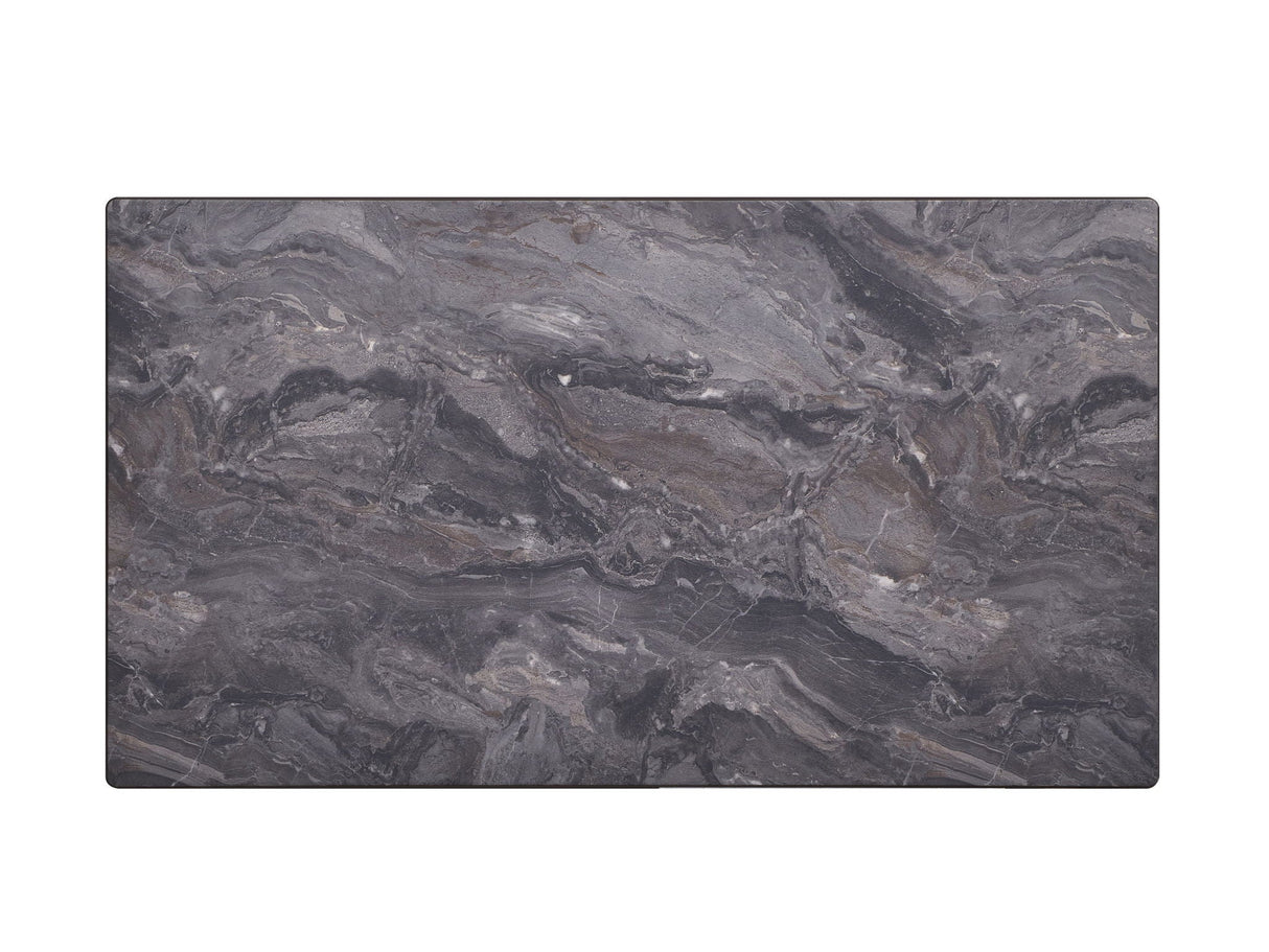 Bevis - Engineered Stone Top Dining Table - Walnut - Best Buy Furniture