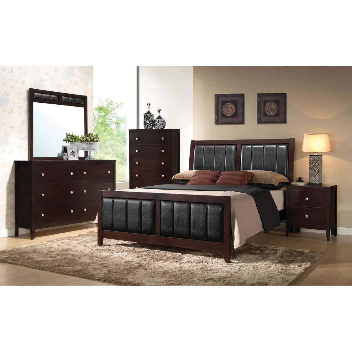 Payton - 5 Drawer - Cappuccino