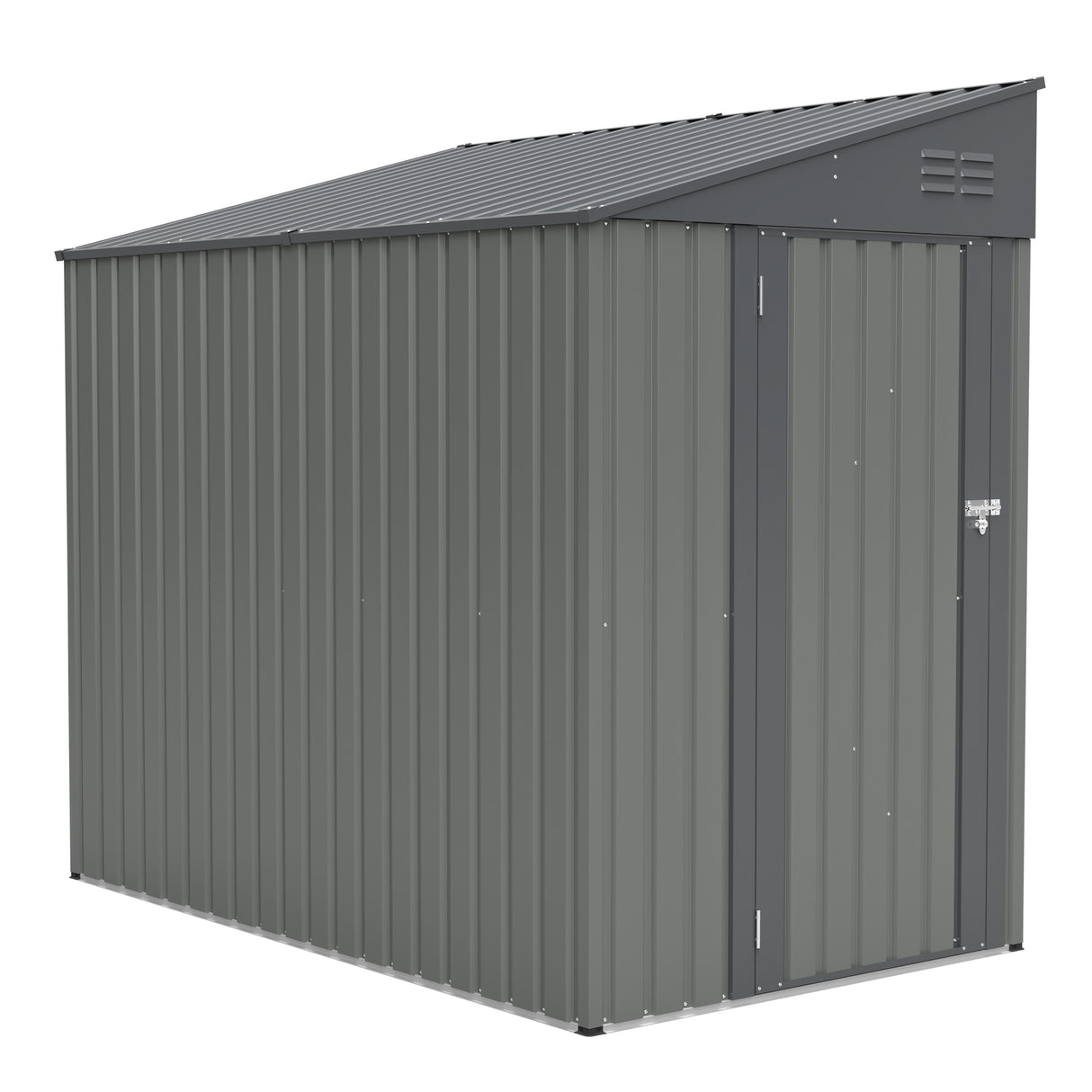 4x7 Foot Lean-To Shed in Olive