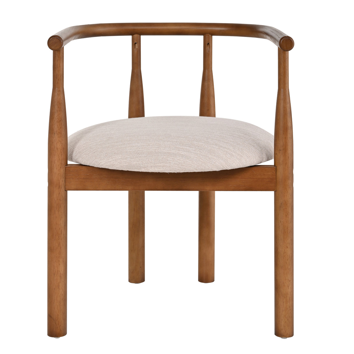 7 Pieces Modern Oval Dining Set, Rustic Farmhouse Solid Wood