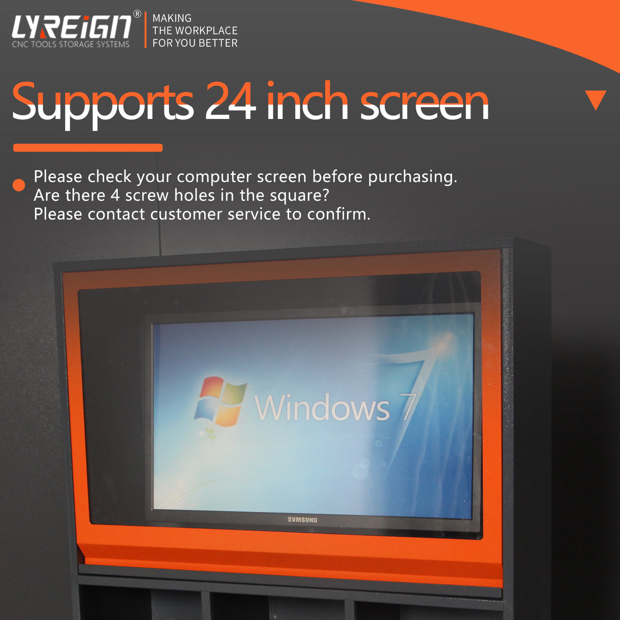 24-inch Mobile Computer Cabinet