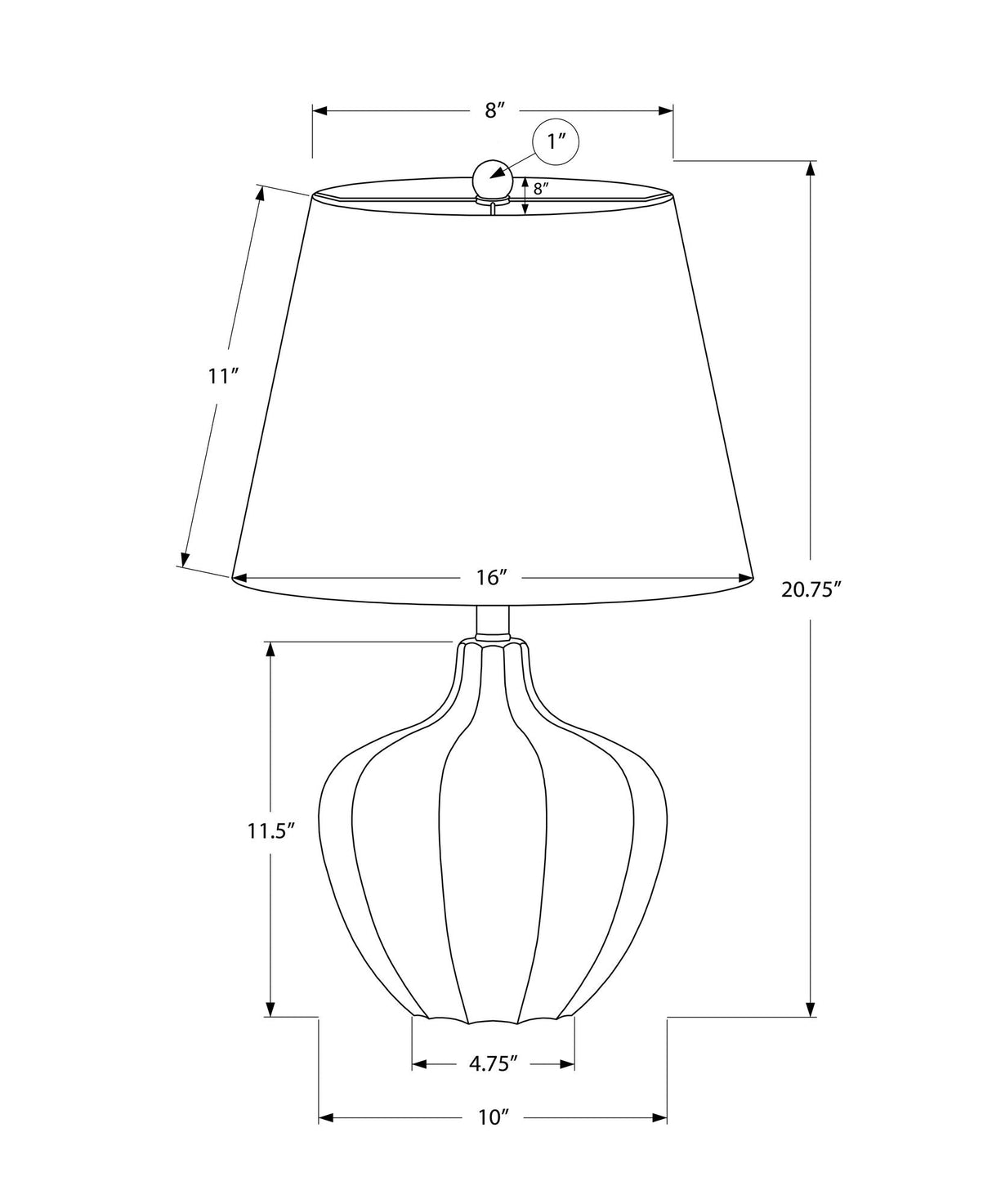 Resin Transitional Lighting, Table Lamp - Cream - Best Buy Furniture