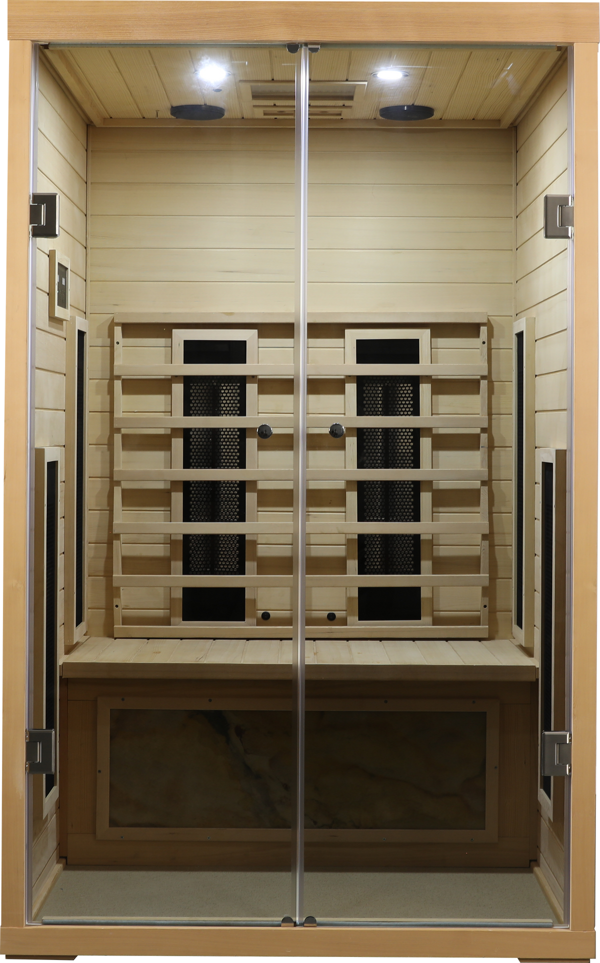 Two Person Indoor Hemlock Sauna – Far Infrared Sauna Room