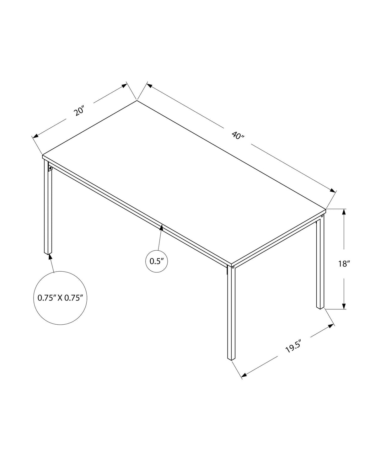 Table, Rectangular, Contemporary & Modern Stylish Design - Best Buy Furniture