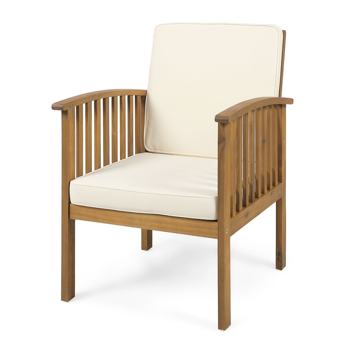 Casa - Acacia Club Chair Coastal Classic Outdoor Seating, Waterproof Fabric