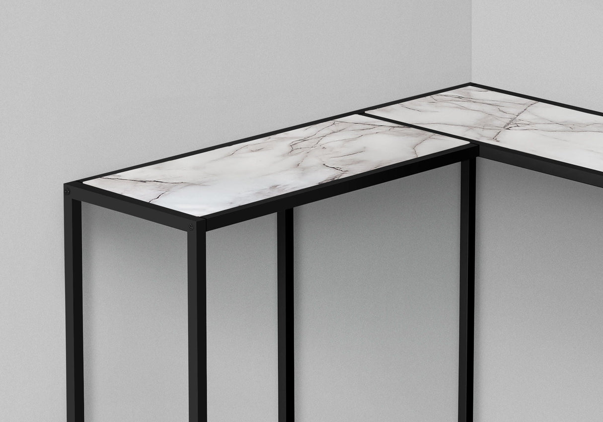 Corner Accent Console Table For Entryway, Unique L-Shaped Design - Best Buy Furniture