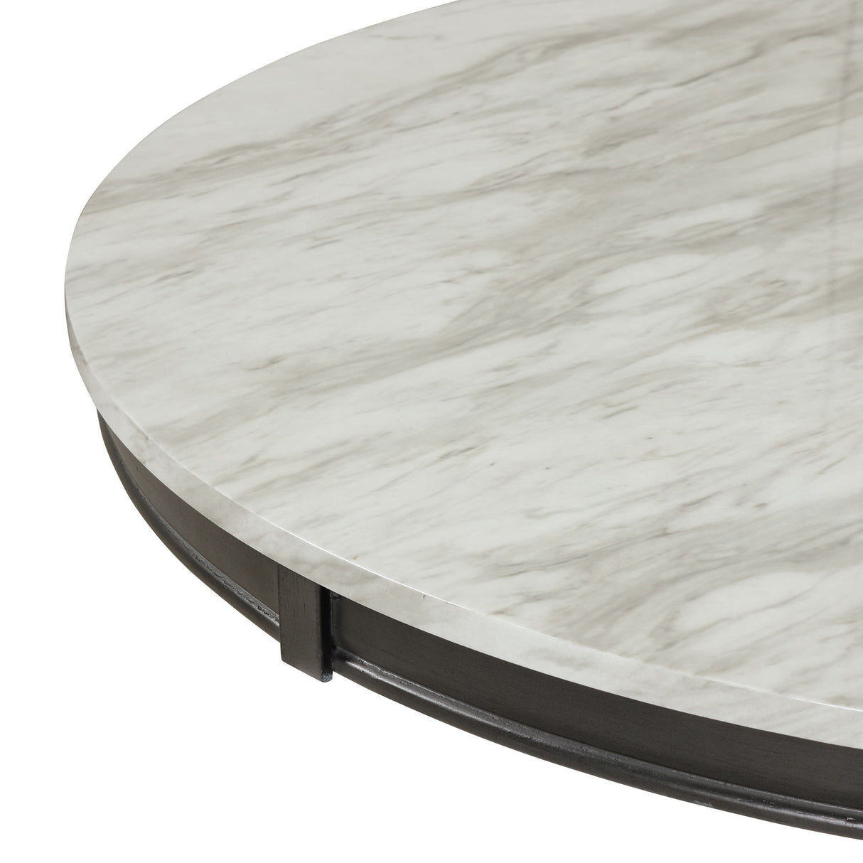 Dining Table - Gray - Faux Marble