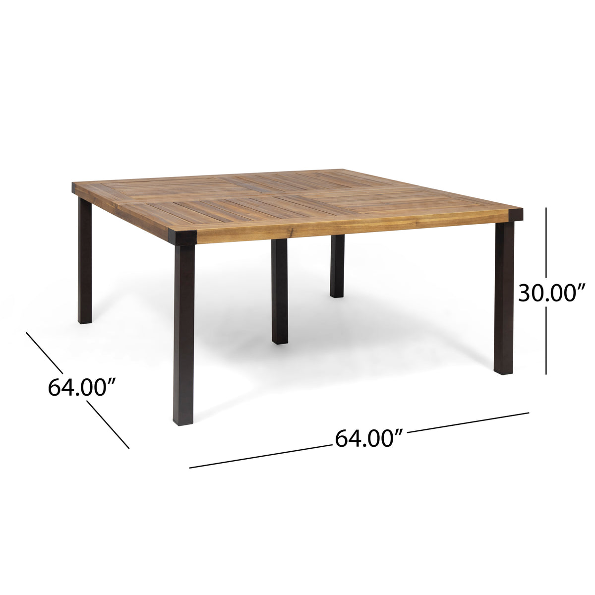 9-Piece Acacia Wood Outdoor Dining Set