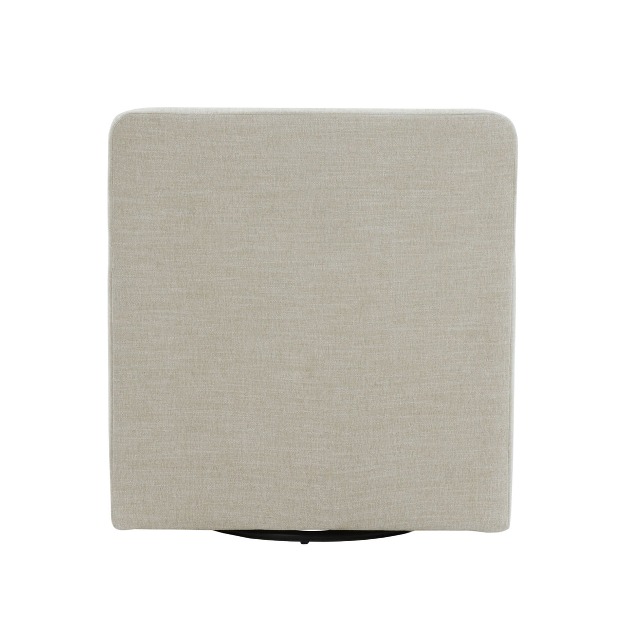 Tolland - Swivel Accent Chair With Antique Brass Nailhead Trim - Beige